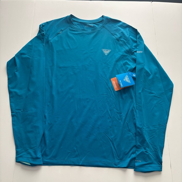 Men’s Columbia PFG Wild Cast Long Sleeve Sun Shirt Medium MSRP $55 - Picture 1 of 8